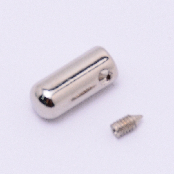 

PandaHall Zinc Alloy End Caps, Column, Platinum, 13x5.5mm, Hole: 2mm, Inner Diameter: 3.5mm Alloy