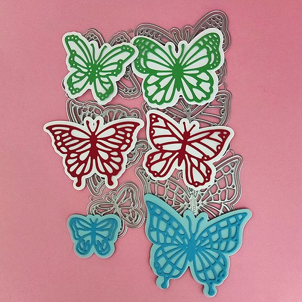 

PandaHall Carbon Steel Cutting Dies Stencils, for DIY Scrapbooking, Photo Album, Decorative Embossing Paper Card, Matte Stainless Steel...