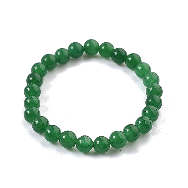 Stretch-Armbänder Aus Natürlicher Malaysischer Jade (gefärbt).