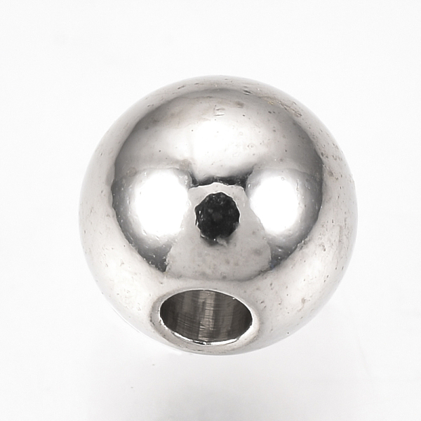 

PandaHall Brass Spacer Beads, Round, Platinum, 4mm, Hole: 1.5mm Brass Round
