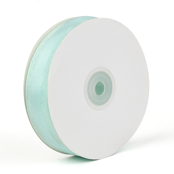 

PandaHall Solid Color Organza Ribbons, for Party Decoration, Gift Packing, Pale Turquoise, 1"(25mm), about 50yard/roll(45.72m/roll) Nylon...