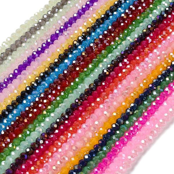 Brins de perles de verre électrolytiques
