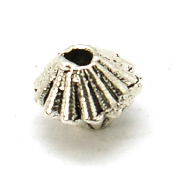 

PandaHall Tibetan Style Spacer Beads, Bicone, Antique Silver, 5x4mm, Hole: 1mm Alloy Bicone