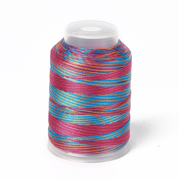 

PandaHall 3-Ply Segment Dyed Nylon Thread Cord, DIY Material for Jewelry Making, Cerise, 0.3mm, about 546.81 Yards(500m)/Roll Nylon Red