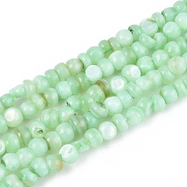 Natural Freshwater Shell Dyed Beads Strands