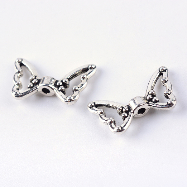 

PandaHall Tibetan Style Alloy Beads, Butterfly, Cadmium Free & Nickel Free & Lead Free, Antique Silver, 10.5x18x3.5mm, Hole: 1.5mm, about...