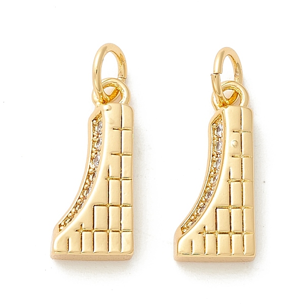 

PandaHall Rack Plating Eco-friendly Brass Micro Pave Clear Cubic Zirconia Pendants, Long-Lasting Plated, Real 18K Gold Plated, Cadmium Free...