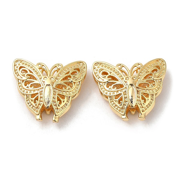

PandaHall Brass Pendants, Nickel Free, Butterfly Charm, Real 18K Gold Plated, 16x18.5x6.5mm, Hole: 1.5mm Brass Butterfly
