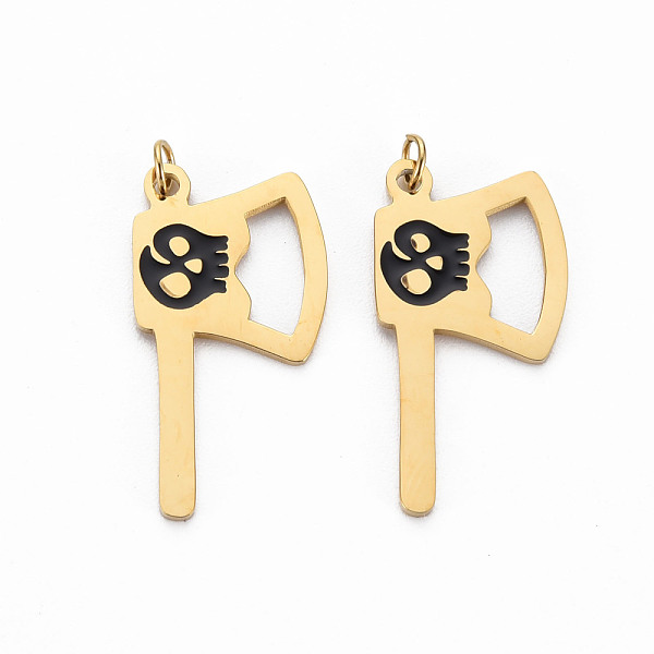 

PandaHall Ion Plating(IP) 316 Surgical Stainless Steel Enamel Pendants, with Jump Rings, Laser Cut, Cadmium Free & Nickel Free & Lead Free...
