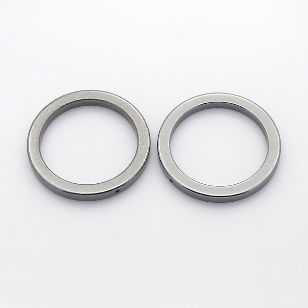 

PandaHall Non-Magnetic Synthetic Hematite Ring Pendants, 38x4mm, Hole: 1mm, Inner Diameter: 30mm Non-magnetic Hematite Ring