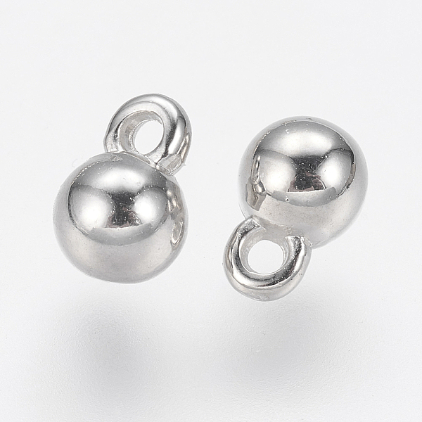 

PandaHall CCB Plastic Charms, Round, Platinum, 7x5mm, Hole: 1mm Plastic Round