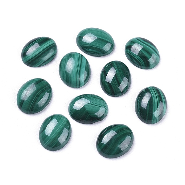 

PandaHall Natural Malachite Cabochons, Oval, 10x8x3mm Malachite Oval