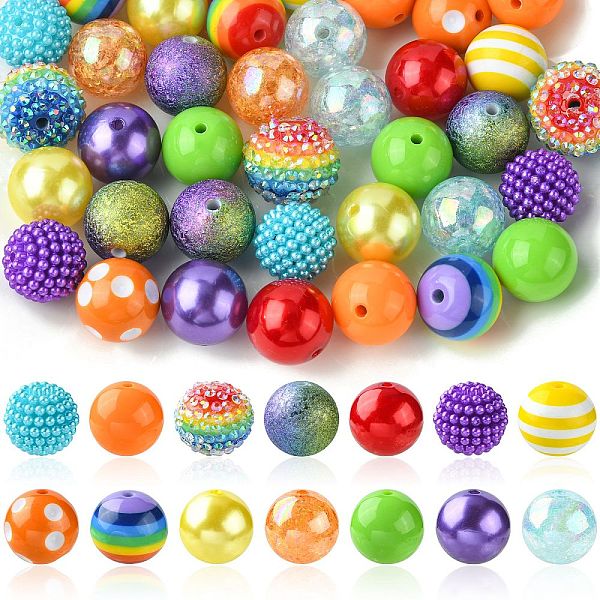 

PandaHall DIY Candy Color Bracelet Necklace Making Kit, Including Acrylic Round & Metal Spacer Beads, End Chain, Clasp, Wire, Colorful...