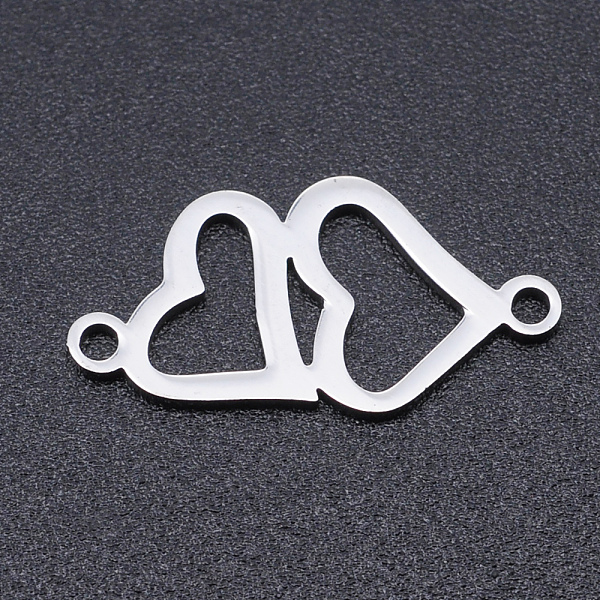 

PandaHall 201 Stainless Steel Links connectors, Laser Cut Links, Heart, Stainless Steel Color, 19x9.5x1mm, Hole: 1.4mm 201 Stainless Steel...