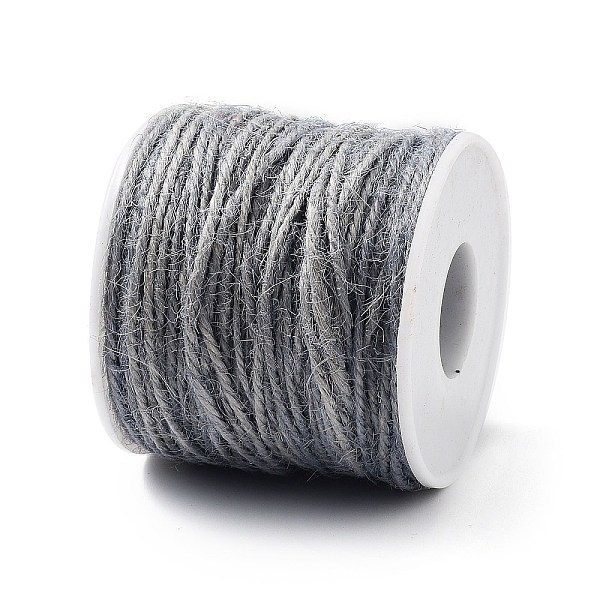 

PandaHall Jute Cord, Jute String, Jute Twine, for Jewelry Making, Gray, 2mm, about 54.68 yards(50m)/roll Jute Gray