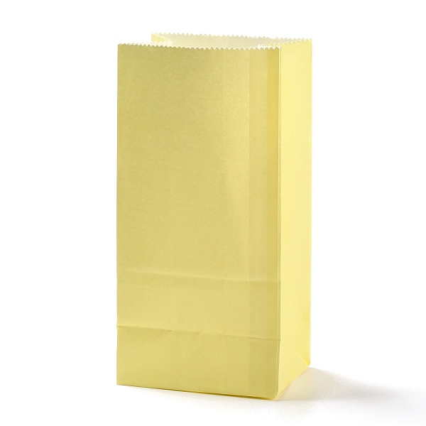 PandaHall Rectangle Kraft Paper Bags, None Handles, Gift Bags, Light Khaki, 9.1x5.8x17.9cm Paper None