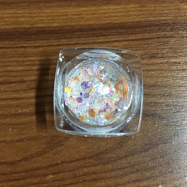 

PandaHall Shiny Nail Art Decoration Accessories, with Glitter Powder and Sequins, DIY Sparkly Paillette Tips Nail, Orange, 1~3.5x1~3.5mm...