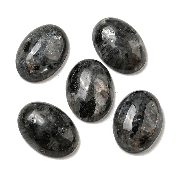 

PandaHall Natural Larvikite Cabochons, Oval, 18x13x5~5.5mm Larvikite Oval