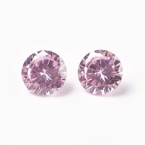 

PandaHall Cubic Zirconia Pointed Back Cabochons, Diamond, Faceted, Pearl Pink, 5x3mm Cubic Zirconia Diamond Pink