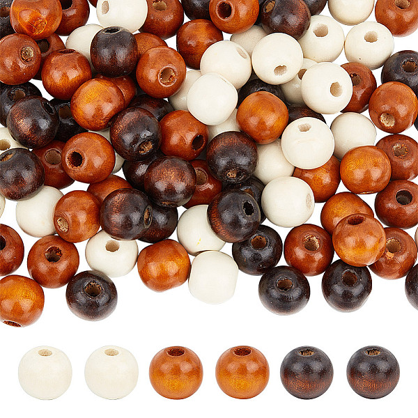 

PandaHall GOMAKERER 120Pcs 3 Colors Wood European Beads, Large Hole Rondelle Beads, Mixed Color, 15~16x14.5mm, Hole: 4.5mm, 40pcs/color Wood..., Multicolor