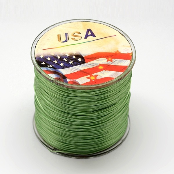 

PandaHall Flat Elastic Crystal String, Elastic Beading Thread, for Stretch Bracelet Making, Green, 0.6mm, about 328.08 yards(300m)/roll...