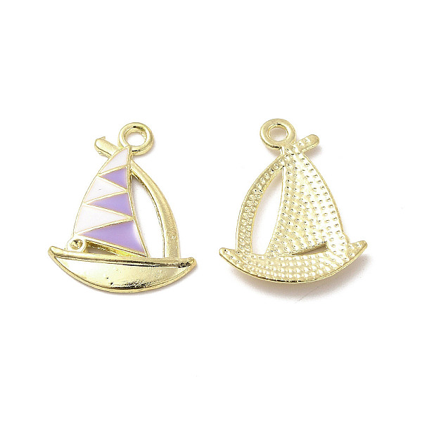 

PandaHall Alloy Enamel Pendant Rhinestone Settings, Sailboat, Golden, Lilac, Fit for 1mm Rhinestone, 21.5x16.5x2mm, Hole: 1.6mm Alloy+Enamel..., Purple