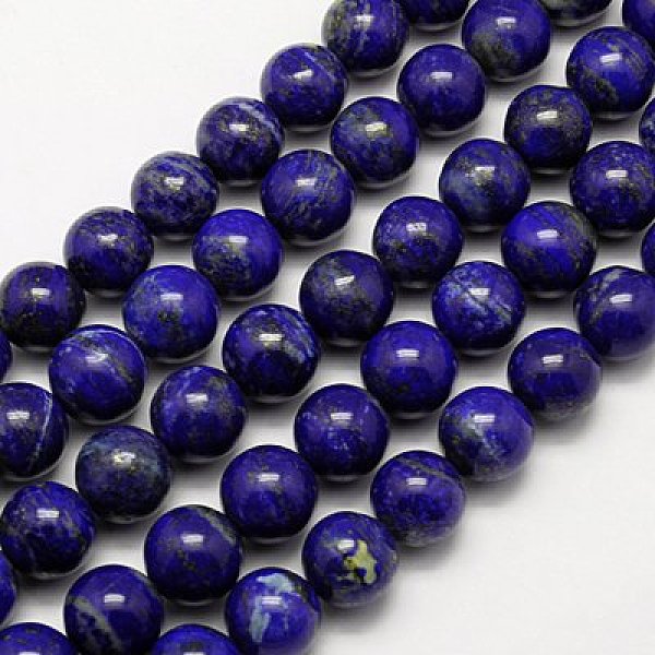 

PandaHall Natural Lapis Lazuli Beads Strands, Grade A, Round, 4mm, Hole: 0.8mm, about 88~90pcs/strand, 16 inch Lapis Lazuli Round
