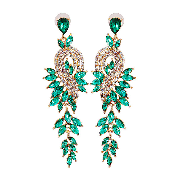 

PandaHall Sparkling Diamond Earrings for Women - Elegant and Chic Statement Jewelry, Cyan, size 1 Other Cyan