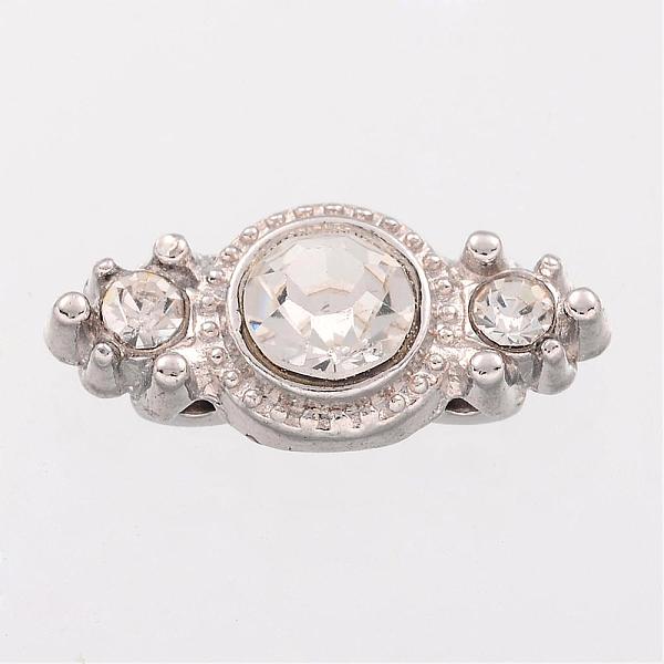 Zinc Alloy Rhinestone Bar Spacers