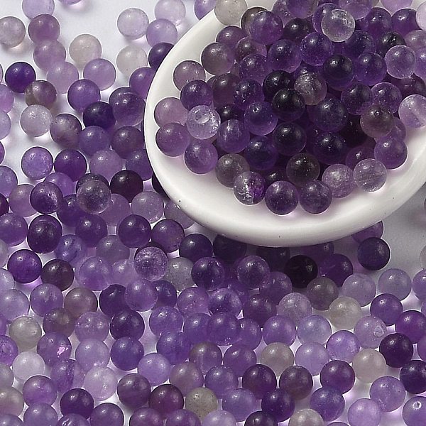 

PandaHall Natural Amethyst Beads, No Hole, Round, 3mm Amethyst Round