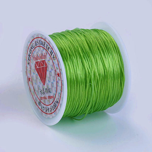 

PandaHall Flat Elastic Crystal String, Elastic Beading Thread, for Stretch Bracelet Making, Light Green, 0.5mm, about 49.21 yards(45m)/roll...