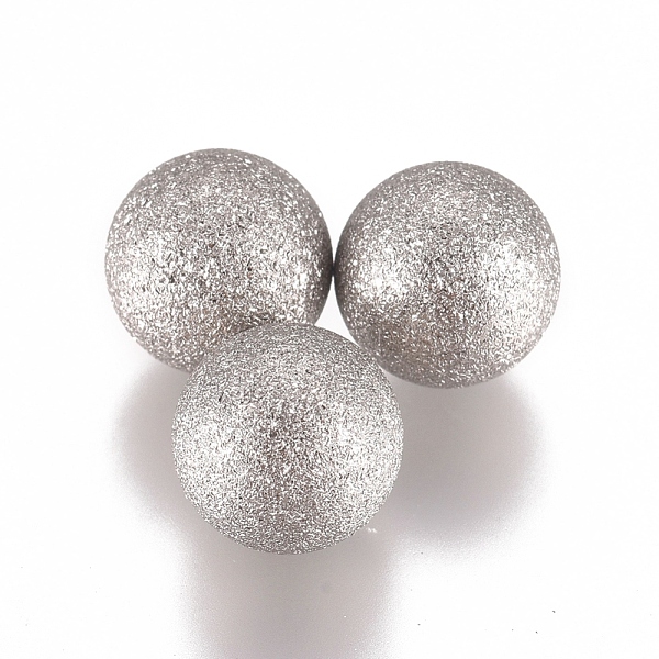 

PandaHall 304 Stainless Steel Textured Beads, No Hole/Undrilled, Round, Stainless Steel Color, 8mm 304 Stainless Steel Round