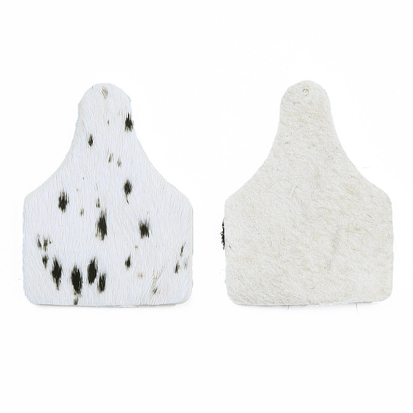 

PandaHall Eco-Friendly Cowhide Leather Big Pendants, Bottle with Leopard Print Pattern, Creamy White, 51x38x1.5mm, Hole: 1.4mm Leather...