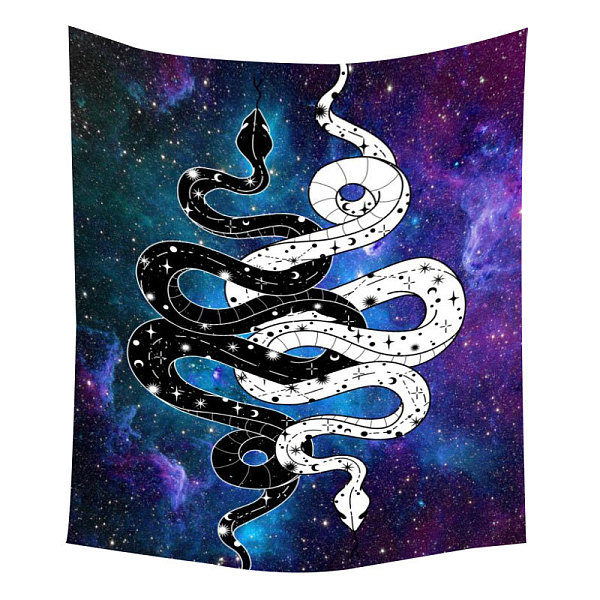 

PandaHall Polyester Snake Pattern Wall Hanging Tapestry, for Psychedelic Bedroom Living Room Decoration, Rectangle, Medium Purple, 950x730mm...