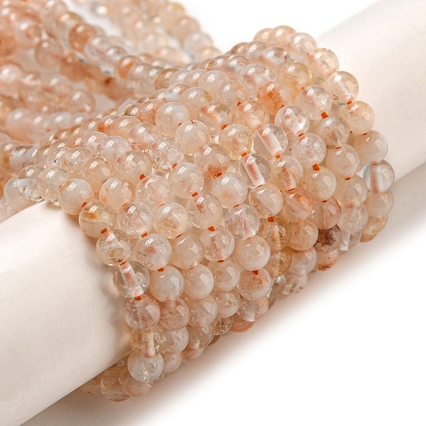 

PandaHall Natural Citrine Beads Strands, Round, 4mm, Hole: 0.7mm, about 103pcs/strand, 14.96 inch(38cm) Citrine Round
