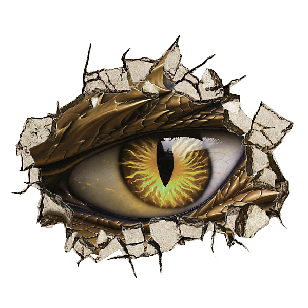 

PandaHall PVC Wall Stickers, Wall Decoration, Eye, 390x900mm, 2 sheets/set PVC Eye