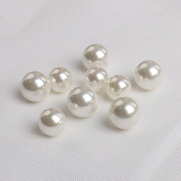 

PandaHall South Sea Pearl DIY Jewelry Accessories, Round, Half Drilled, Seashell Color, 6mm Pearl Round