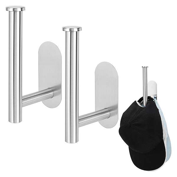 

PandaHall AHANDMAKER 3Pcs Baseball Cap Hanger, Stainless Steel Non-Punch Wall Mounted Hook Hanger Cap Hanger for Baseball Caps Hat Hanger...