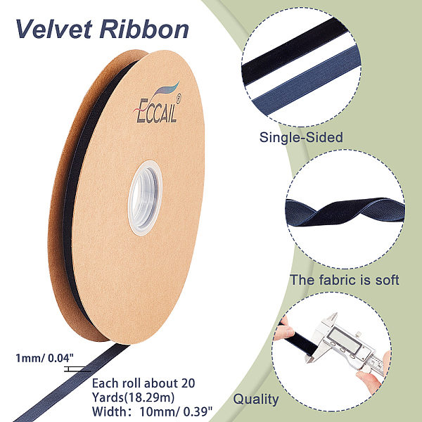 Single Face Velvet Ribbons