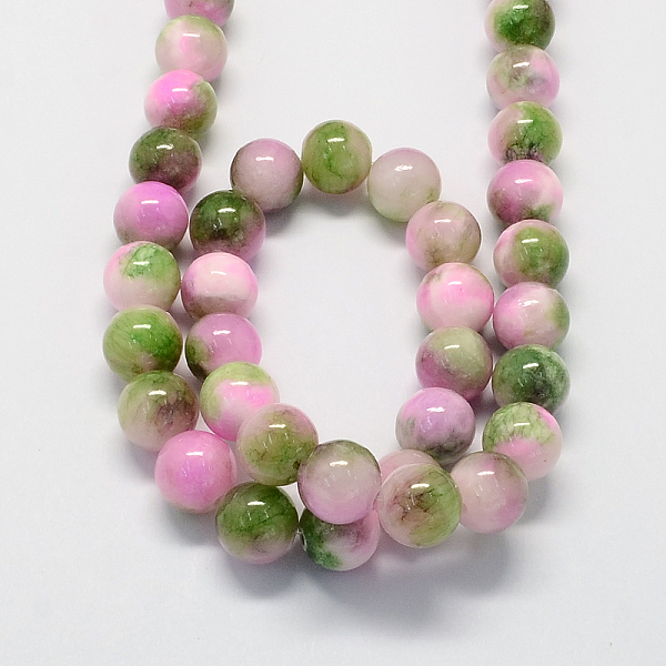 

PandaHall Natural Dyed Persian Jade Gemstone Bead Strands, Round, Sea Green, 6mm, Hole: 1mm, about 66pcs/strand, 15.7 inch Persian Jade...