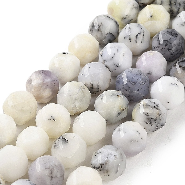 

PandaHall Natural White African Opal Beads Strands, Faceted, Double Hearted & Star Cut Beads, 8.5~10.5x9~10.5mm, Hole: 0.8mm, about...