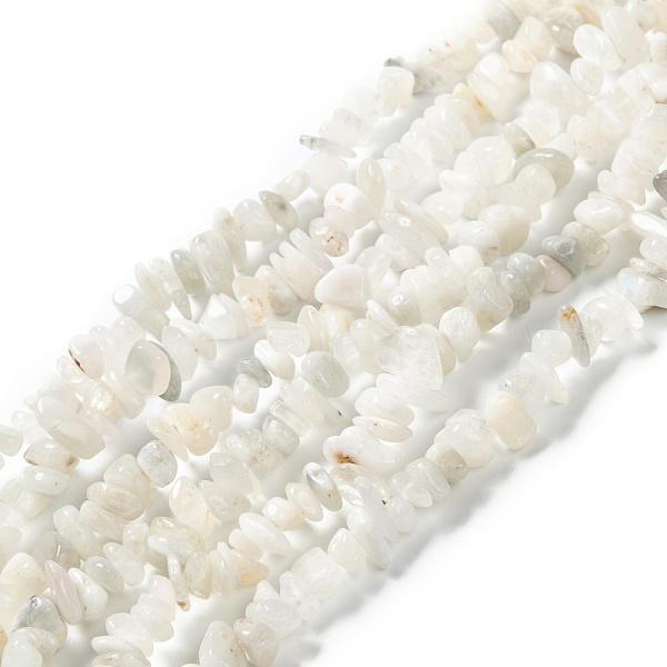 

PandaHall Natural Rainbow Moonstone Beads Strands, Chip, 6.5~14x5.5~7.5x1.5~6mm, Hole: 0.8mm, about 210pcs/strand, 31.50 inches(80cm)...