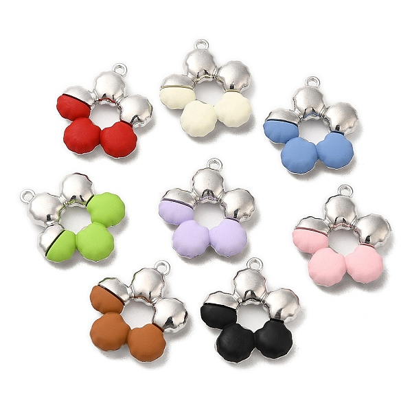 

PandaHall Spray Painted Alloy Pendant, Cadmium Free & Nickel Free & Lead Free, Flower, Platinum, 21x19x4.5mm, Hole: 1.4mm Alloy Flower..., Multicolor