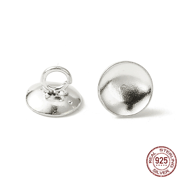

PandaHall 925 Sterling Silver Pendant Bails, For Globe Glass Bubble Cover Pendants, Silver, 4.5x6mm, Hole: 2mm Sterling Silver Silver
