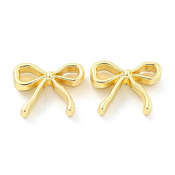 

PandaHall Rack Plating Alloy Beads, Bowknot, Golden, 12x16x5mm, Hole: 2mm Alloy Bowknot