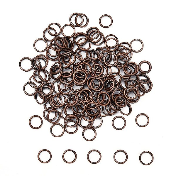 

PandaHall Brass Split Rings, Double Loops Jump Rings, Nickel Free, Red Copper, 5x1.2mm, about 3.8mm inner diameter Brass Ring