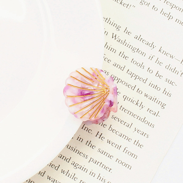 

PandaHall Cellulose Acetate(Resin) Shell Shape Hair Claw Clips, Small Tortoise Shell Hair Clip for Girls Women, Magenta, 23.5x26x19mm..., Pink