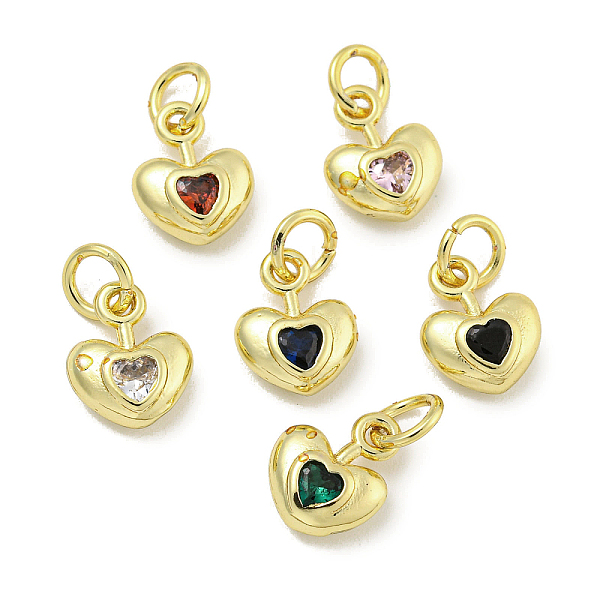

PandaHall Rack Plating Brass Micro Pave Cubic Zirconia Charms, with Jump Ring, Cadmium Free & Lead Free, Real 18K Gold Plated, Long-Lasting..., Multicolor