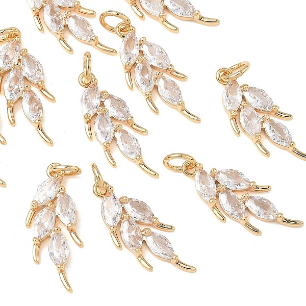 Colgantes de latón con circonitas cúbicas transparentes de Shegrace