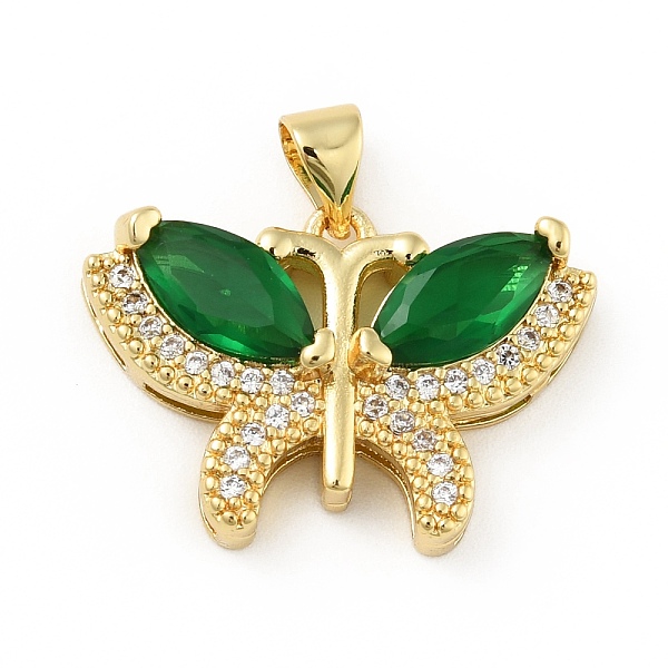 

PandaHall Brass Micro Pave Cubic Zirconia Pendants, Cadmium Free & Lead Free, Long-Lasting Plated, Butterfly, Real 18K Gold Plated, Dark...